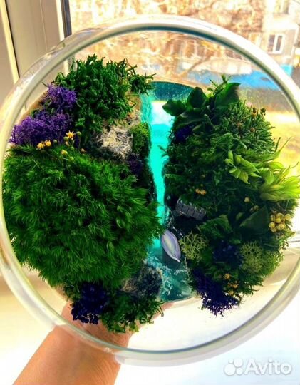 Весенняя цветочная композиция Флорарум Моссариум