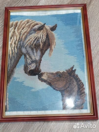 Вышитые картины Лошадки