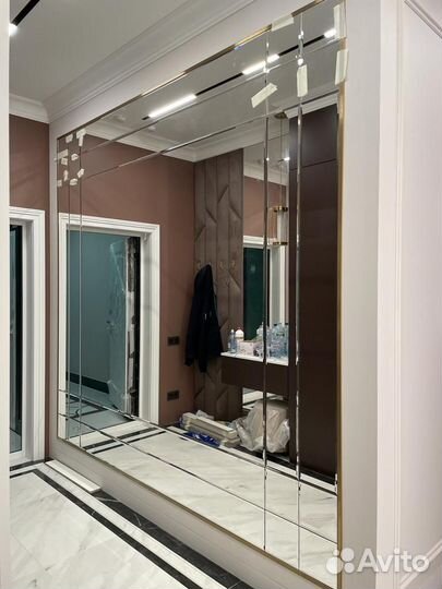 Изготовление зеркал: Установка зеркал: