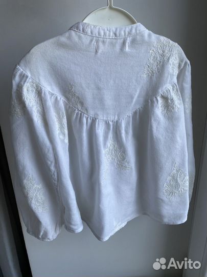 Рубашка zara 2 шт размер 110 и 104