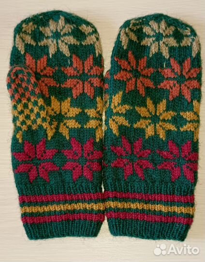 Варежки ручной работы
