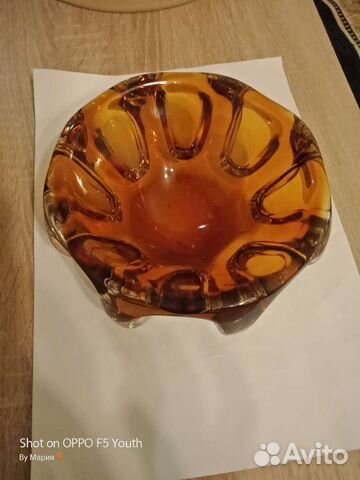 Вазы из цветного стекла СССР