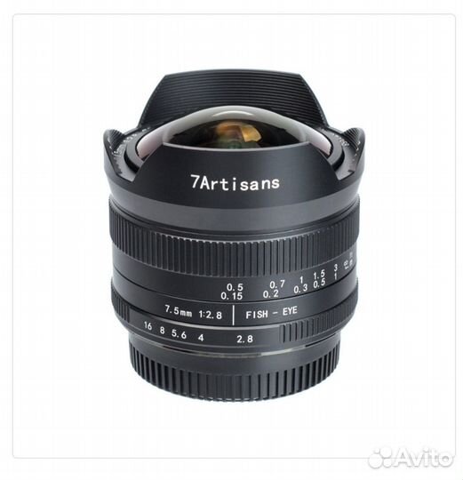 Объектив 7artisans 7.5mm F2.8 II micro 4/3