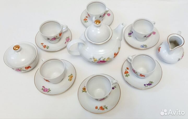 Набор столовой посуды на 6 персон фарфор ГДР