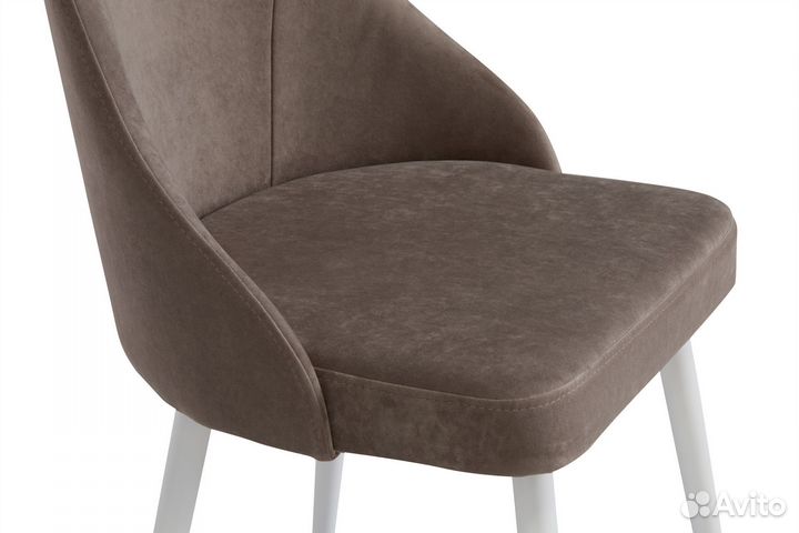 Стул амелия белый/тк. Десерт 05 латте