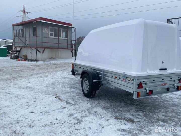 Прицеп с крышкой 817717.025 OFF-road. Защита, крас