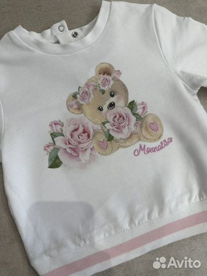 Толстовка с мишкой monnalisa 86 18 месяцев