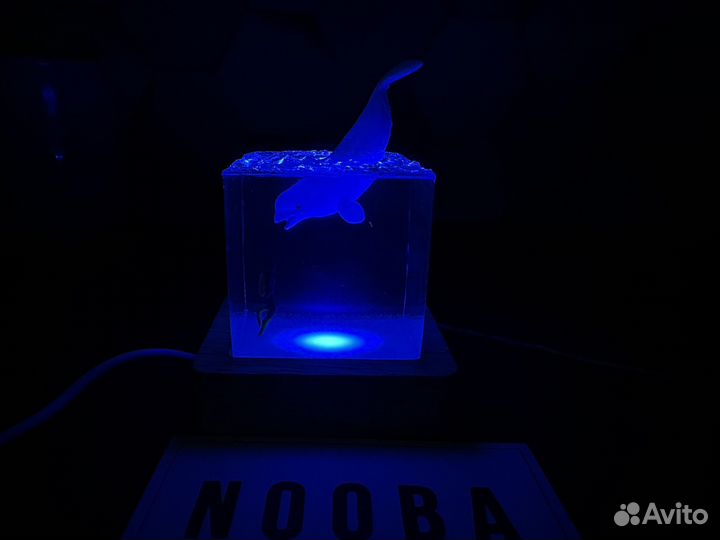 Ночник из эпоксидной смолы