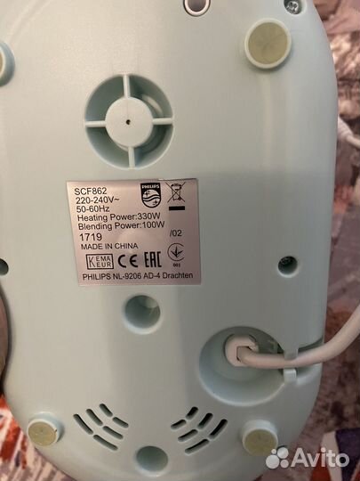 Пароварка блендер philips avent