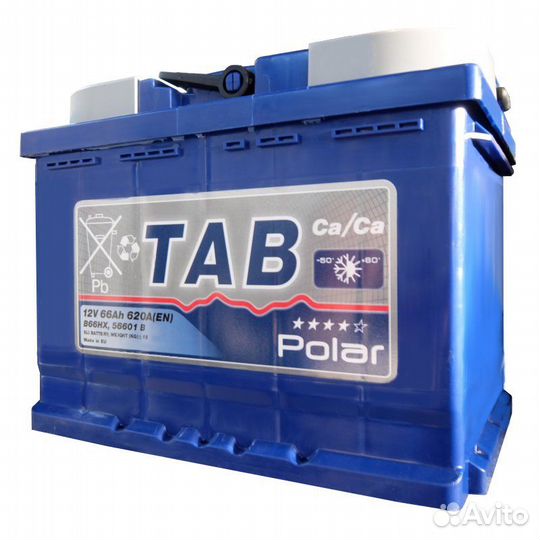 Аккумулятор Tab Polar 66 Ah для Chevrolet Niva