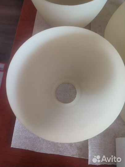 Плафоны для люстры стеклянные бу