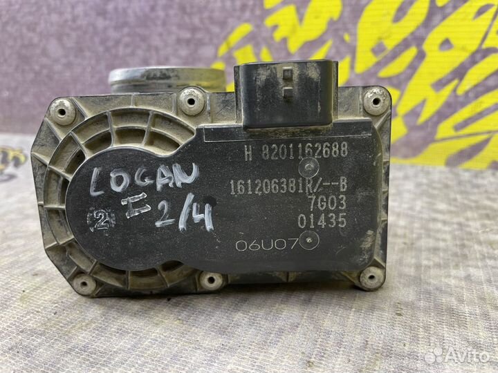 Заслонка дроссельная Рено Логан 2 Сандеро 2 17г 8V