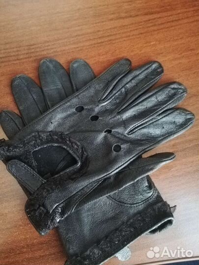 Перчатки кожа