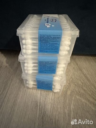 Новые упаковки ватные палочки детские