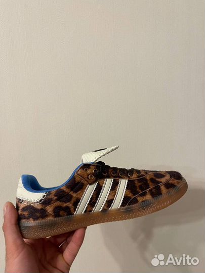 Кроссовки Adidas x wales bonner samba pony leopard