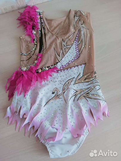 Прокат. Купальник для худ.гимнастики 128-134 р