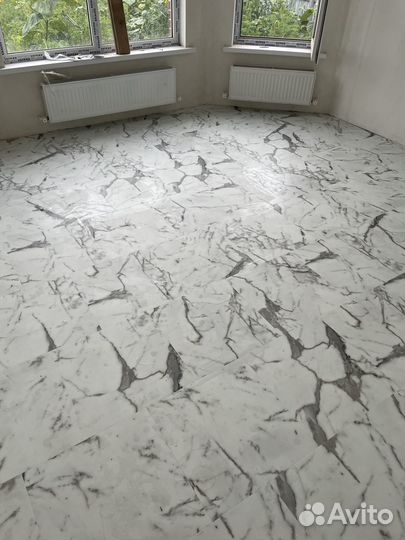 Наливной пол.Укладка ламината,кварц-винила