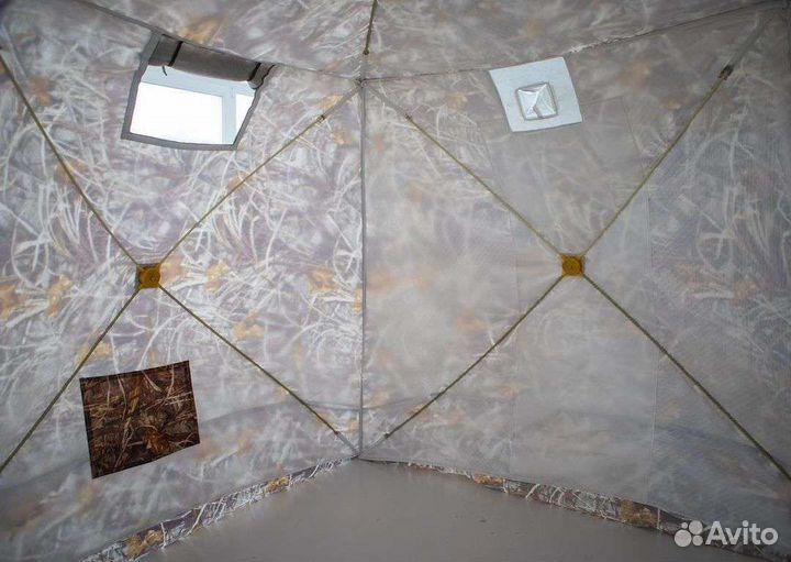 Палатка стэк куб 3 камуфляж (трехслойная)