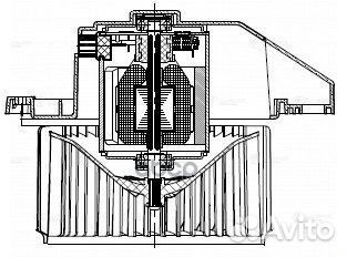 Э/вентилятор отоп. для а/м Hyundai Solaris II