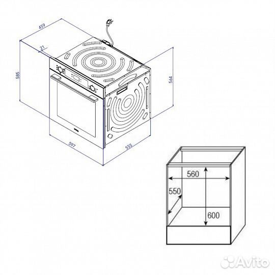 Духовой шкаф korting OKB 6071 CBX