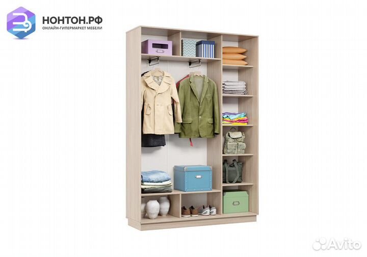 Шкаф-купе двухдверный Цербер ясень шимо светлый