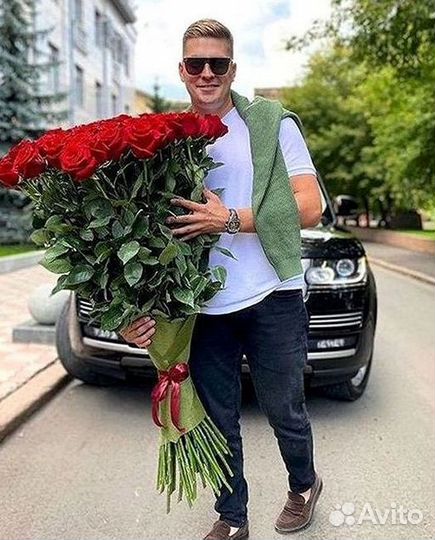 Длинные высокие розы 110 150 160 180 200 см