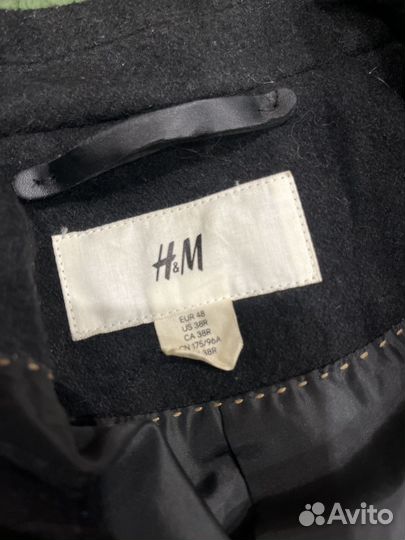 Пальто мужское черное 48