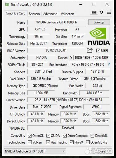 GTX 1080 ti