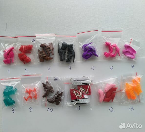 Одежда, обувь, аксы для кукол 1/6