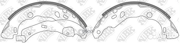 Колодки тормозные барабанные FN0619 NiBK