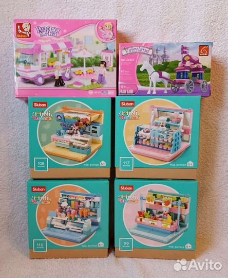 Конструкторы sluban новые, аналог Lego Friends