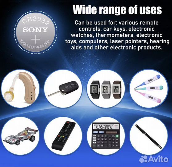 Батарейка CR2032 sony -5 шт