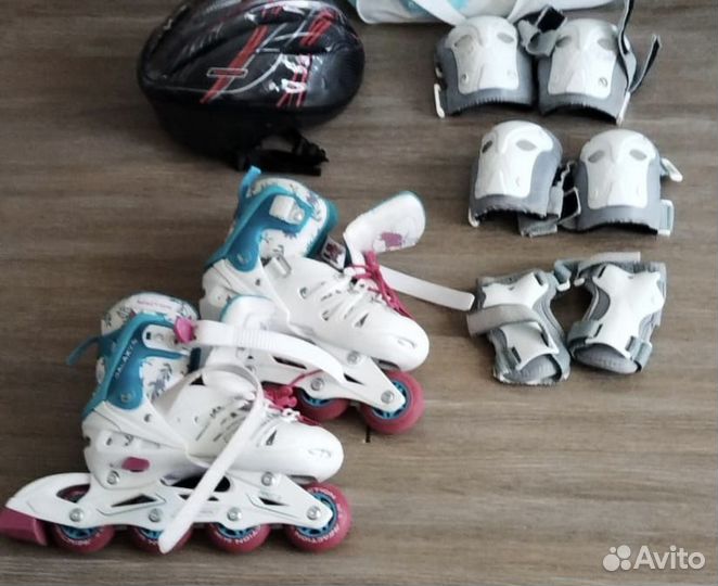 Роликовые коньки детские раздвижные 32-35