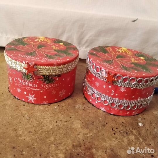 Коробка подарочная новогодняя шкатулка