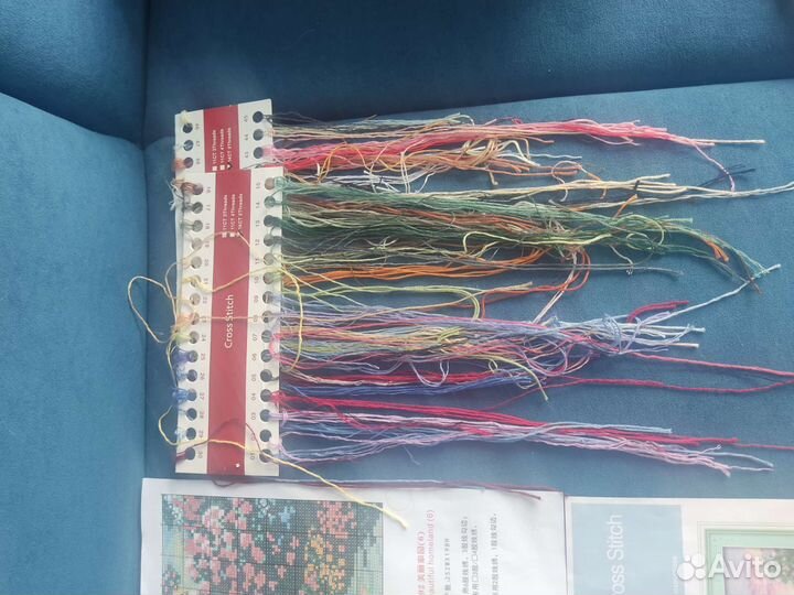 Остатки от набора для вышивания