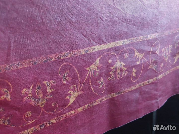 Скатерть тканевая водоотталкивающая 137х200 бордо