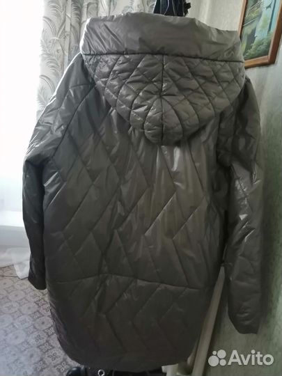 Куртка демисезонная женская 48 50 удлиненная