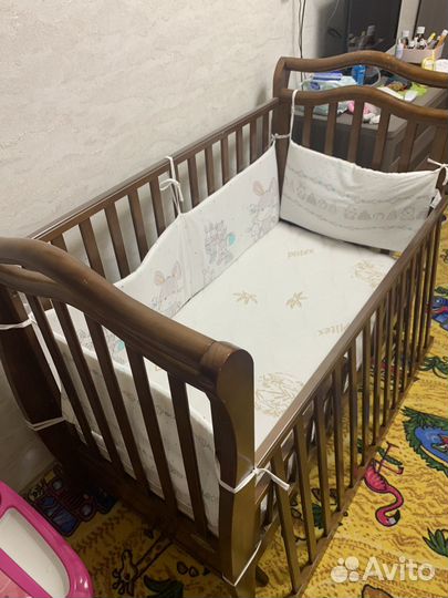 Детская кровать от 0 до 3 лет + матрас