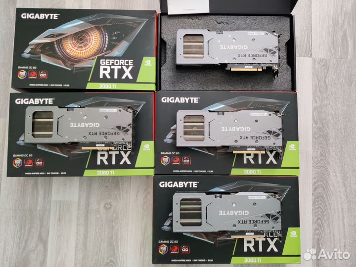 Продам видеокарты Gigabyte RTX 3060Ti gaming OC 8G