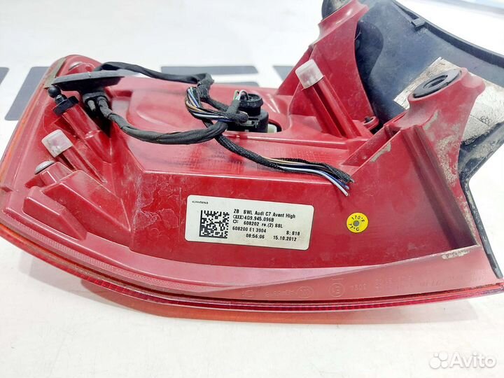 Фонарь задний наружный правый Audi A6 C7
