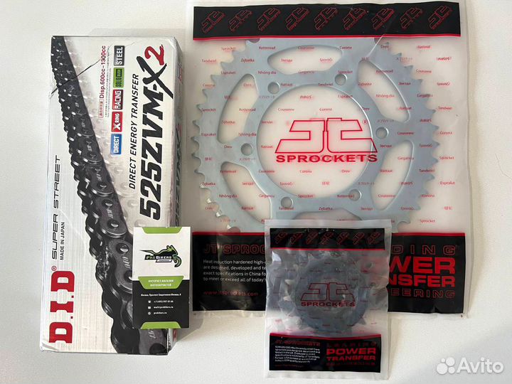 Цепь и звезды на Honda CB600 Hornet 1998-2006