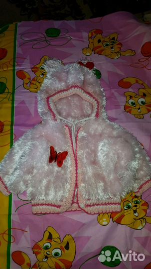 Вязаная курточка для девочки
