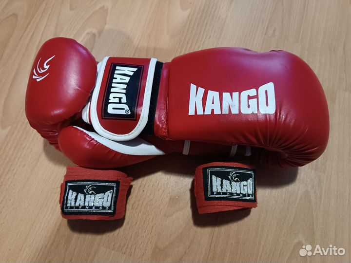 Боксерские перчатки 8 oz бинты груша