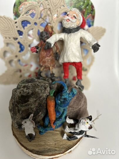 Ватные елочные игрушки