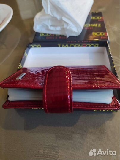 Картхолдер визитница натуральная кожа