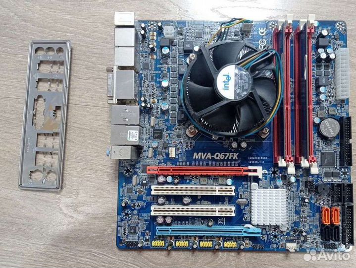 Материнская плата 1155 с процессом и памятью