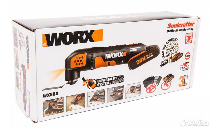 Реноватор аккумуляторный worx WX682