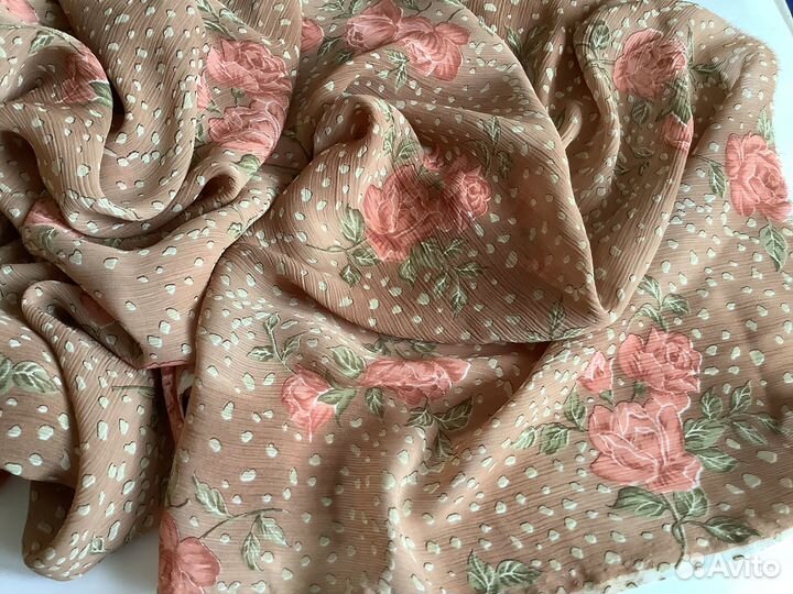 Ткань из креп-жоржета, отрез 4 метра