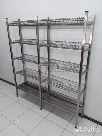 Стеллажи тележки сушилки для посуды