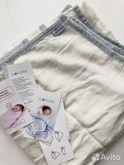 Пеленка бамбуковая покрывало Польша 110х110см